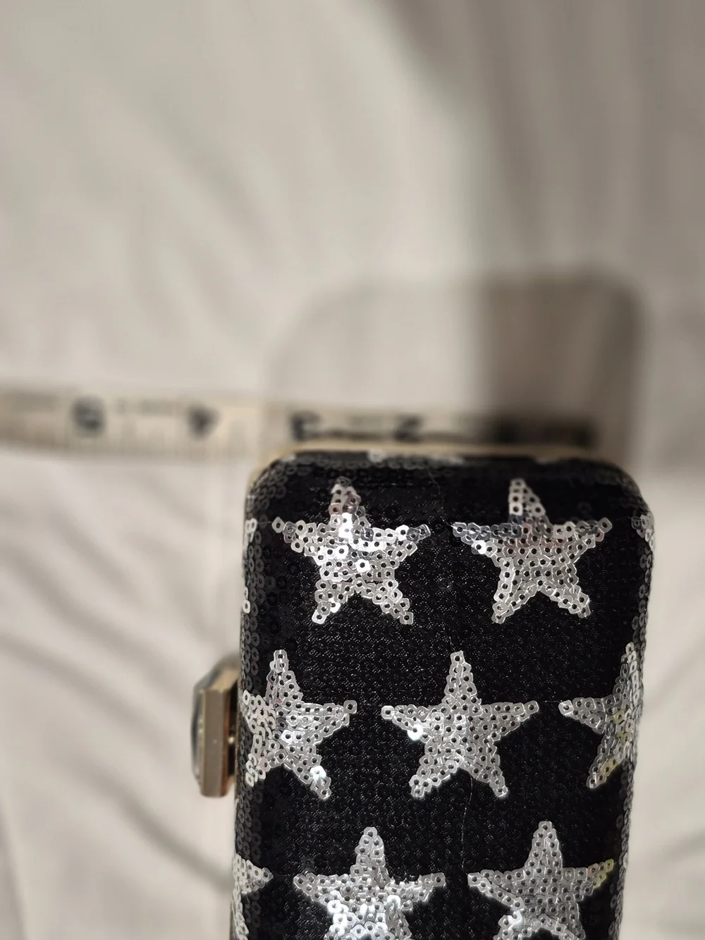 ASOS Black Clutch Bag with Gold Frame